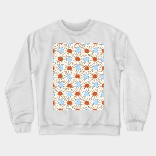 Pastel Floral Pattern Crewneck Sweatshirt by mareescatharsis